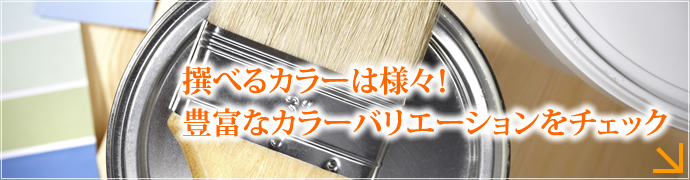 撰べるカラーは様々! 豊富なカラーバリエーションをチェック
